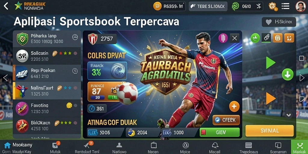 Screenshot utama 2757 menampilkan antarmuka taruhan olahraga yang menarik.