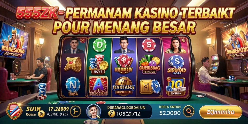 Screenshot gameplay 555ZK menampilkan keseruan permainan Kasino yang mendebarkan.