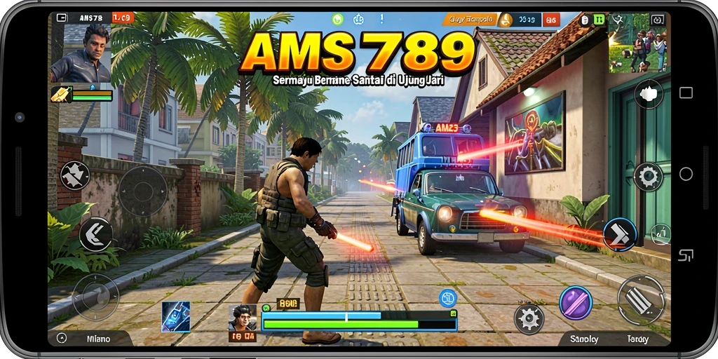 Screenshot utama AMS789 menampilkan gameplay seru dan menantang.