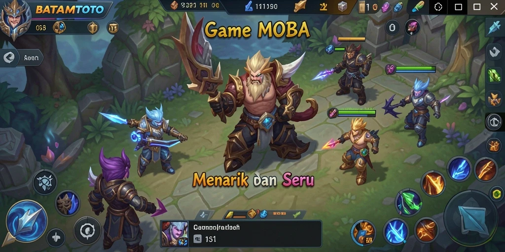 Tampilan utama gameplay BATAMTOTO dengan aksi seru di arena.