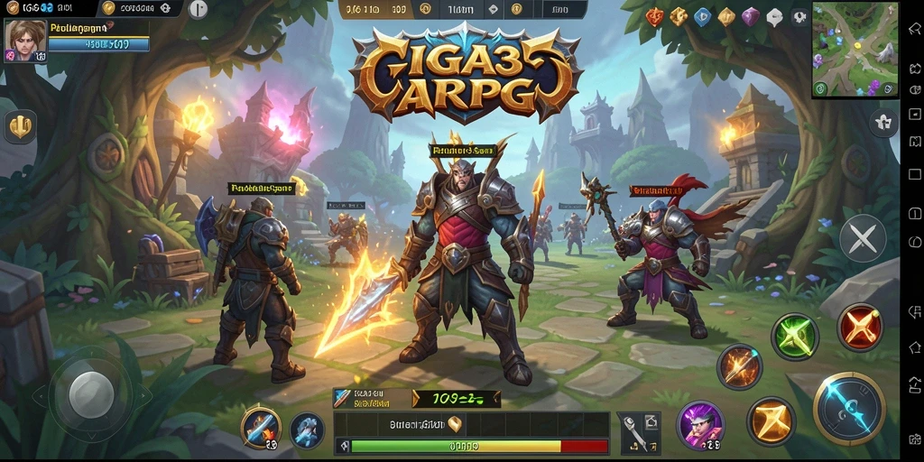 Tampilan gameplay seru dari GIGA33 dengan aksi ARPG yang mendebarkan.