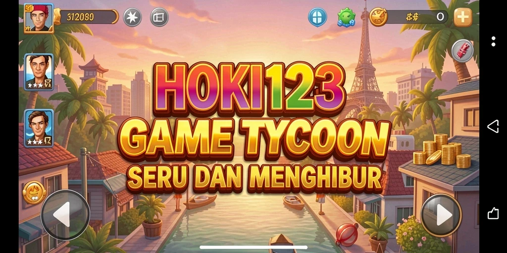 Screenshot HOKI123 menunjukkan aktivitas mengelola bisnis Tycoon.