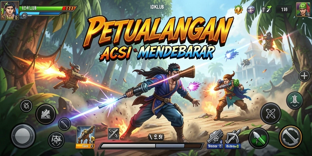Gambar aksi mendebarkan dari gameplay IDKLUB yang penuh tantangan.