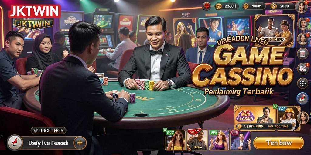 Tampilan screenshot JKTWIN menampilkan aksi seru dalam permainan Live Casino.