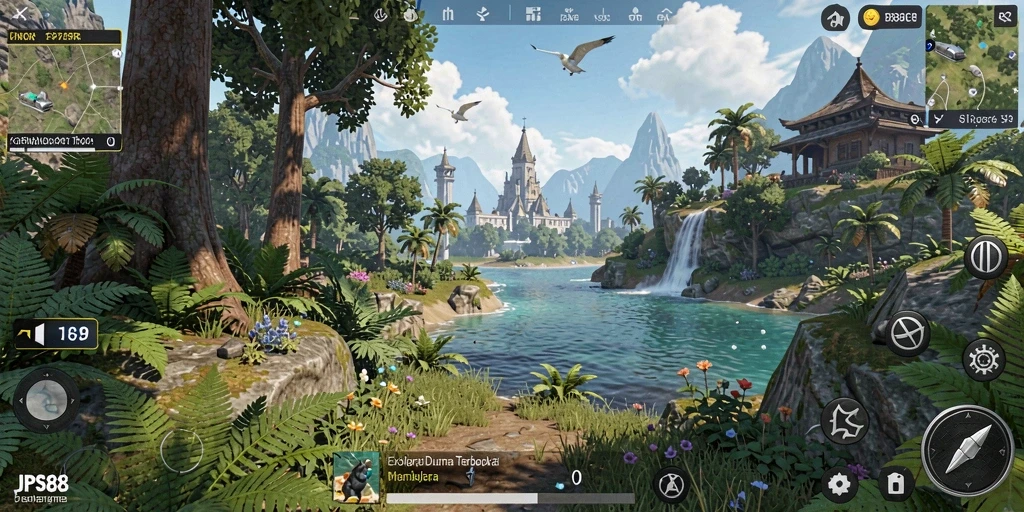 Tampilan menakjubkan gameplay Open World dalam JPS88.