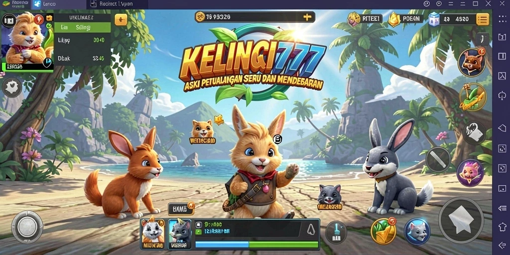 Tampilan gameplay KELINCI777 yang penuh aksi dan seru.