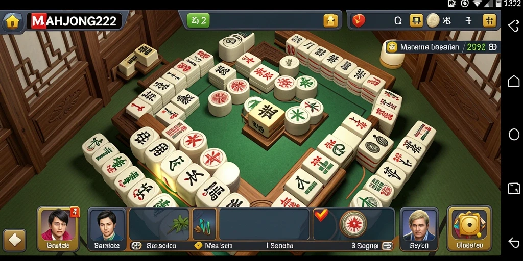 Tampilan gameplay seru dari MAHJONG222 yang penuh dengan tantangan Idle.