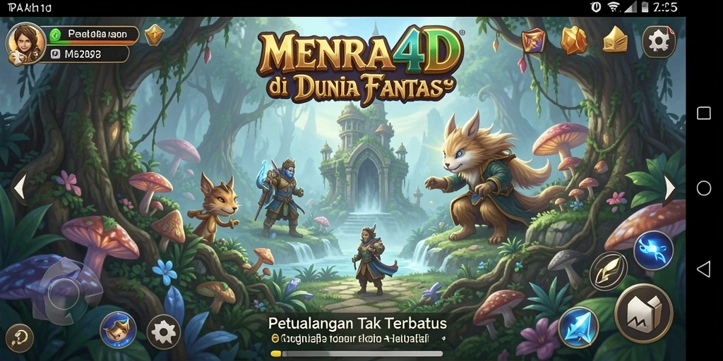 Screenshot gameplay MENARA4D yang penuh petualangan dan tantangan.