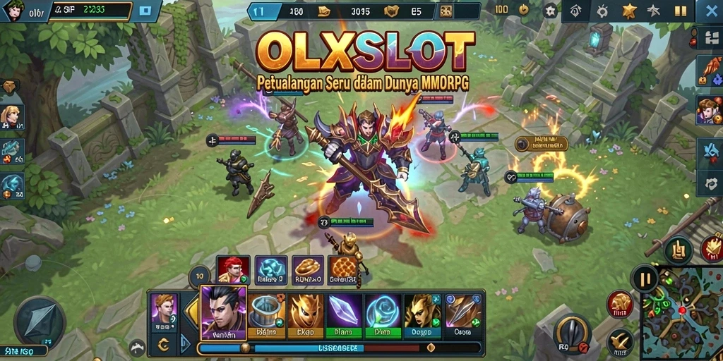 Tampilan menarik dari gameplay MMORPG OLXSLOT dengan aksi petualangan yang seru.