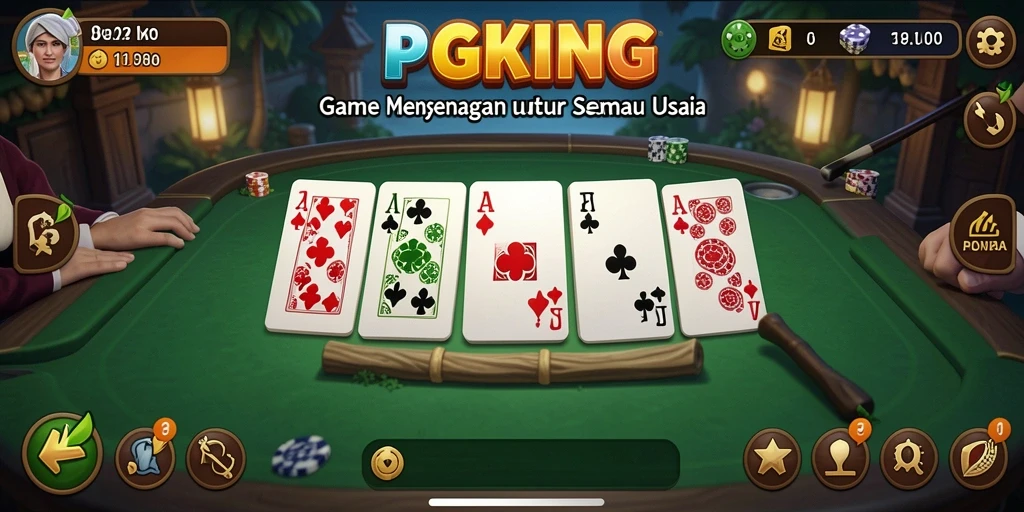 Tampilan gameplay PGKING yang menegangkan dan interaktif.