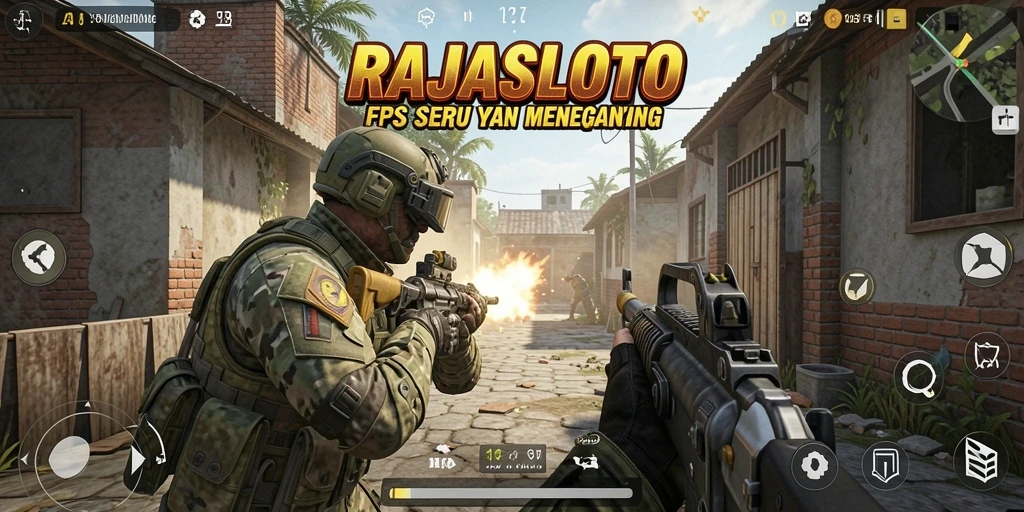Screenshot gameplay RAJASLOTO yang menampilkan aksi FPS mendebarkan.