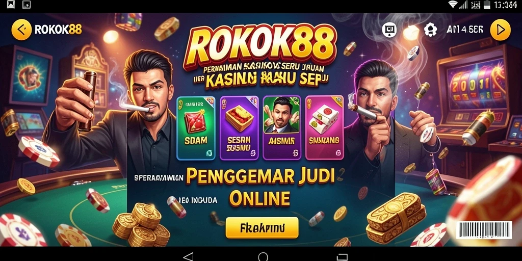 Tampilan ROKOK88 saat gameplay Kasino yang seru.