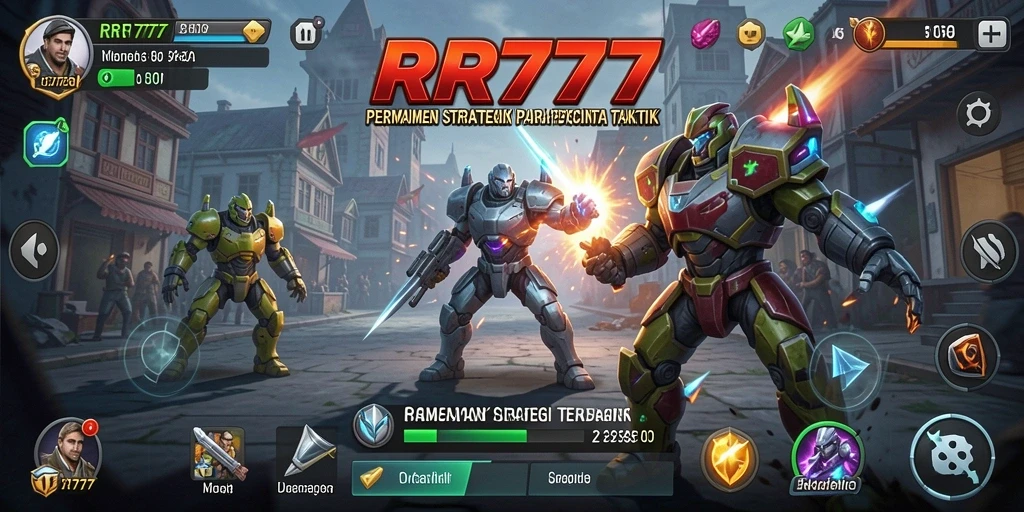 Screenshot gameplay yang menampilkan strategi mendalam dalam RR777.