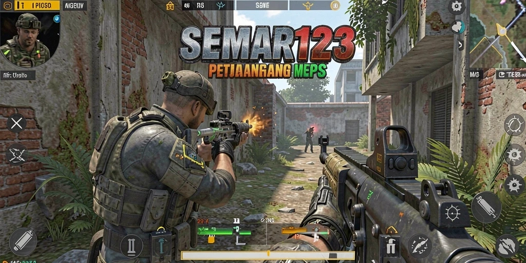 Tampilan gameplay intens dari SEMAR123 dalam aksi.