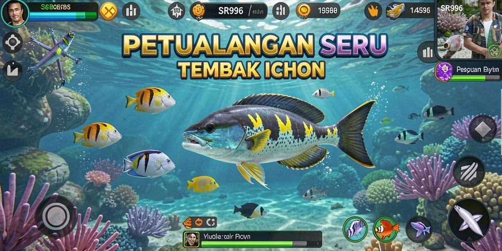 Gameplay seru di SR996 yang menampilkan aksi tembak ikan.